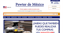 Desktop Screenshot of pewterdemexico.com