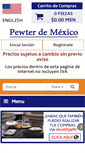 Mobile Screenshot of pewterdemexico.com